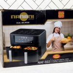 سرخ کن دوقلو nanani naf-022 لیتر 5L+L5 دیجیتالی طلایی نانانی (100)
