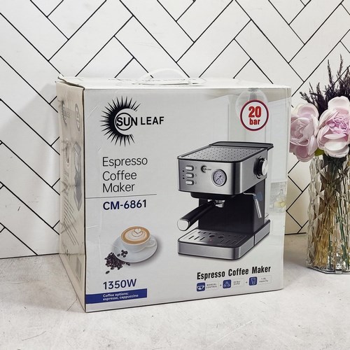rsl-100090799 اسپرسوساز 20بار عقربه دار 1/6لیتر CM6861سان لیف(100) - تصویر 1