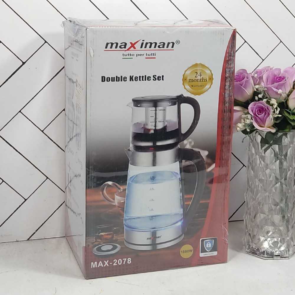 rsl-100097404 چای ساز روهمی 1500 وات MAX-2078 مشکی مکسی من (1) - تصویر 1