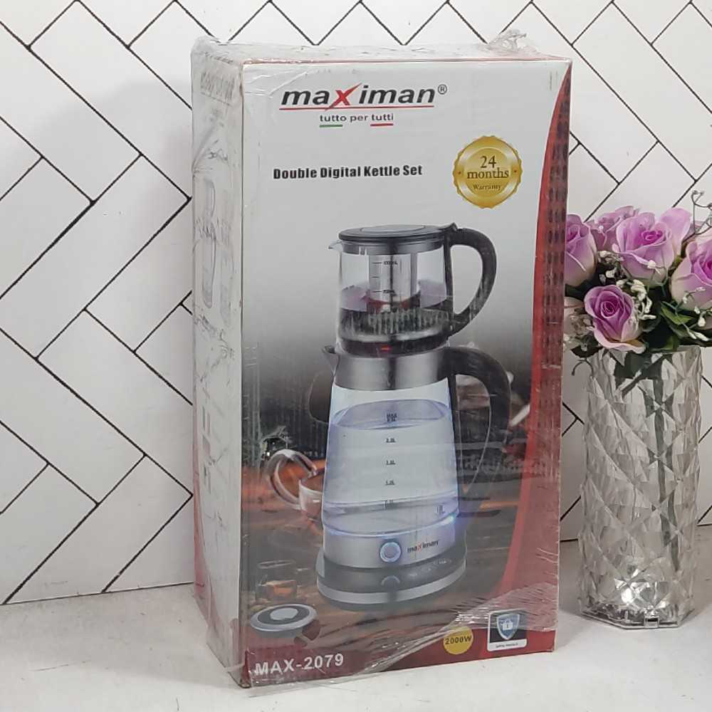 rsl-100097408 چای ساز روهمی 2000 وات MAX-2079 مشکی مکسی من (1) - تصویر 1