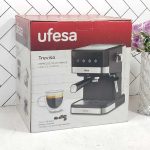 اسپرسوساز 20 بار 1050 وات مشکی نقره ای UFESA (1)